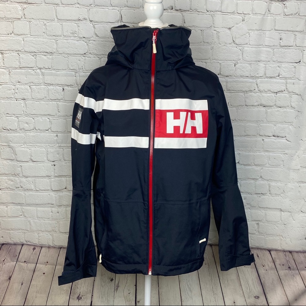 Helly Hansen Black Zip Front Coat